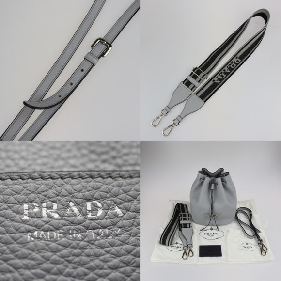 Prada Bucket Bag Gray Drawstring - Picture 9 of 9